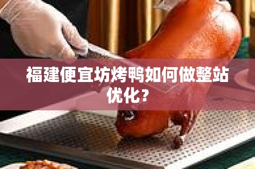 福建便宜坊烤鸭如何做整站优化？