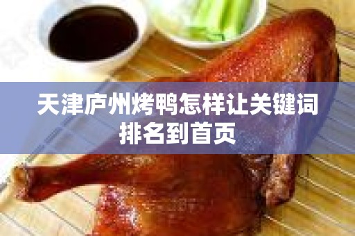 天津庐州烤鸭怎样让关键词排名到首页
