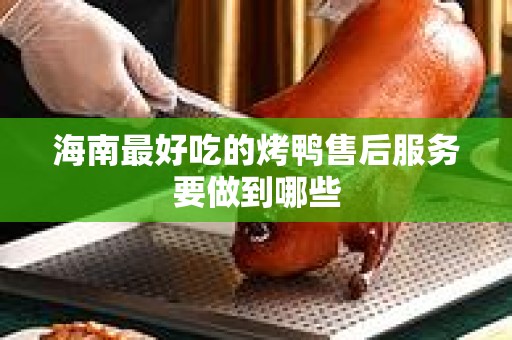 海南最好吃的烤鸭售后服务要做到哪些