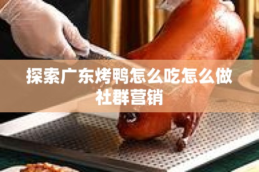 探索广东烤鸭怎么吃怎么做社群营销