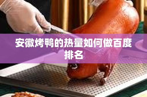 安徽烤鸭的热量如何做百度排名