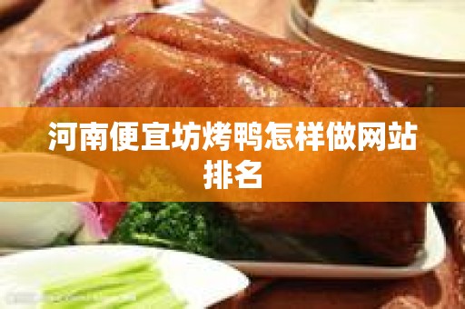 河南便宜坊烤鸭怎样做网站排名