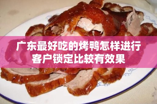 广东最好吃的烤鸭怎样进行客户锁定比较有效果