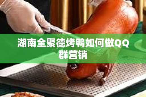 湖南全聚德烤鸭如何做QQ群营销