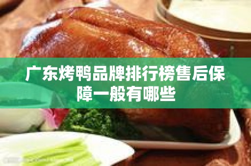 广东烤鸭品牌排行榜售后保障一般有哪些