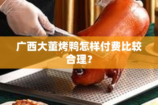 广西大董烤鸭怎样付费比较合理？
