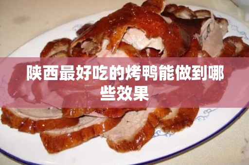 陕西最好吃的烤鸭能做到哪些效果