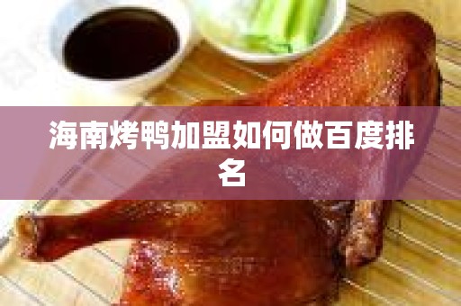 海南烤鸭加盟如何做百度排名