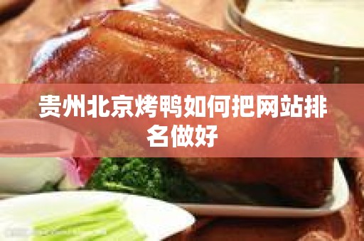 贵州北京烤鸭如何把网站排名做好