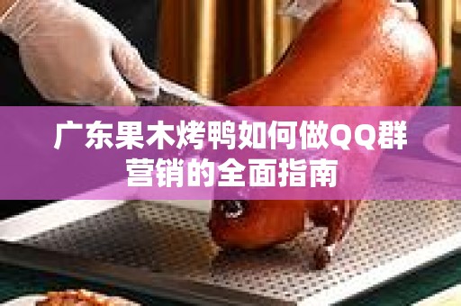 广东果木烤鸭如何做QQ群营销的全面指南