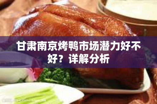 甘肃南京烤鸭市场潜力好不好？详解分析