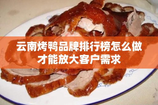 云南烤鸭品牌排行榜怎么做才能放大客户需求