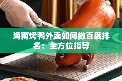 海南烤鸭外卖如何做百度排名：全方位指导