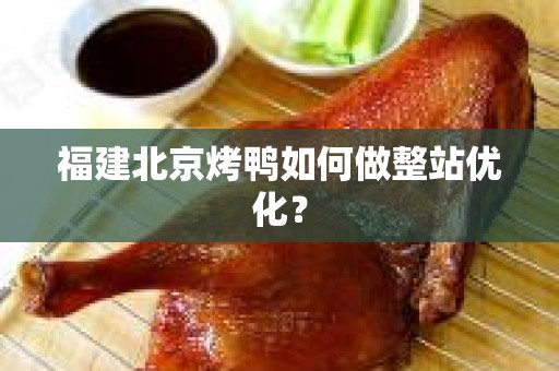 福建北京烤鸭如何做整站优化？