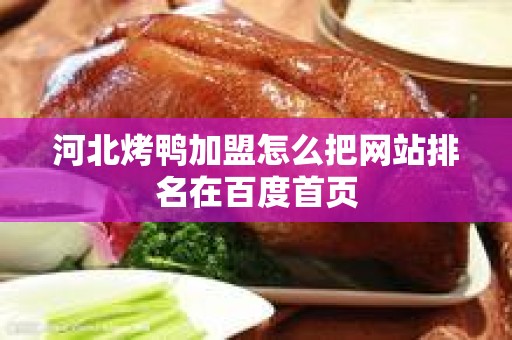 河北烤鸭加盟怎么把网站排名在百度首页