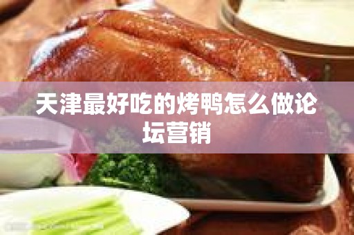 天津最好吃的烤鸭怎么做论坛营销