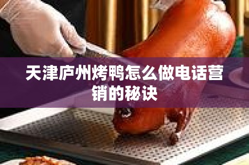 天津庐州烤鸭怎么做电话营销的秘诀
