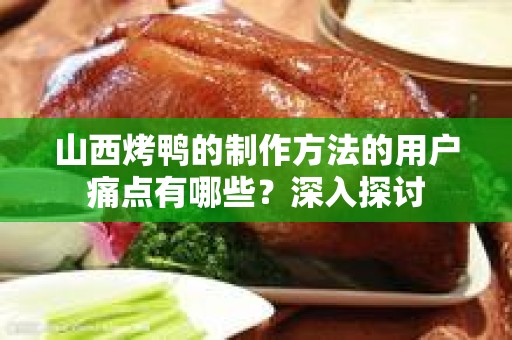 山西烤鸭的制作方法的用户痛点有哪些？深入探讨