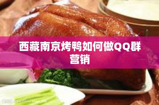 西藏南京烤鸭如何做QQ群营销