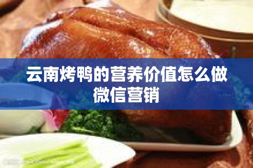 云南烤鸭的营养价值怎么做微信营销