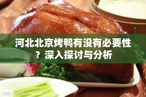 河北北京烤鸭有没有必要性？深入探讨与分析