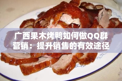 广西果木烤鸭如何做QQ群营销：提升销售的有效途径