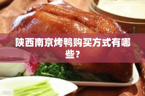 陕西南京烤鸭购买方式有哪些？