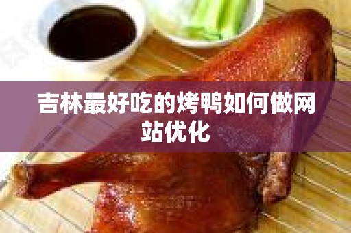 吉林最好吃的烤鸭如何做网站优化
