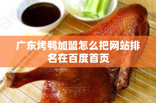 广东烤鸭加盟怎么把网站排名在百度首页