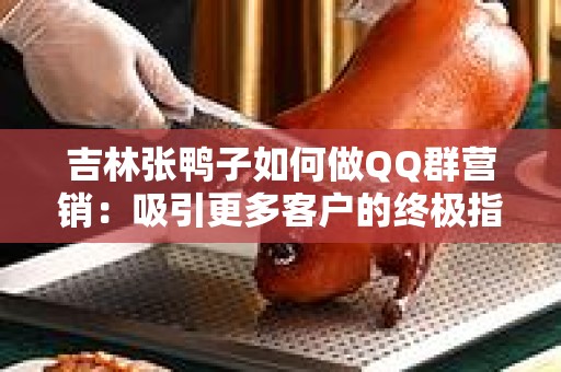 吉林张鸭子如何做QQ群营销：吸引更多客户的终极指南