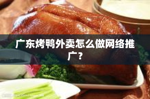 广东烤鸭外卖怎么做网络推广？