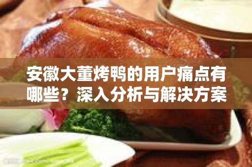 安徽大董烤鸭的用户痛点有哪些？深入分析与解决方案