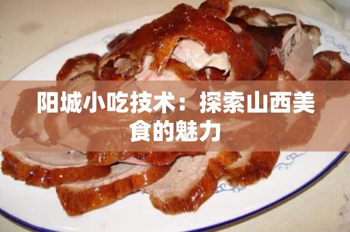 阳城小吃技术：探索山西美食的魅力