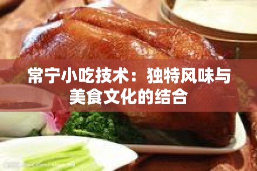 常宁小吃技术：独特风味与美食文化的结合