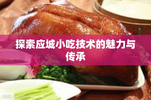 探索应城小吃技术的魅力与传承