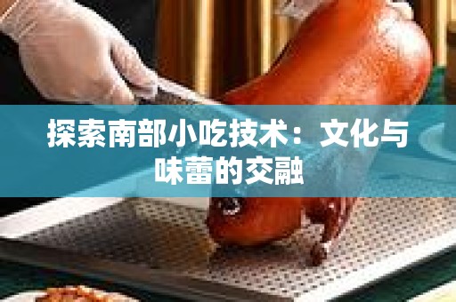 探索南部小吃技术：文化与味蕾的交融