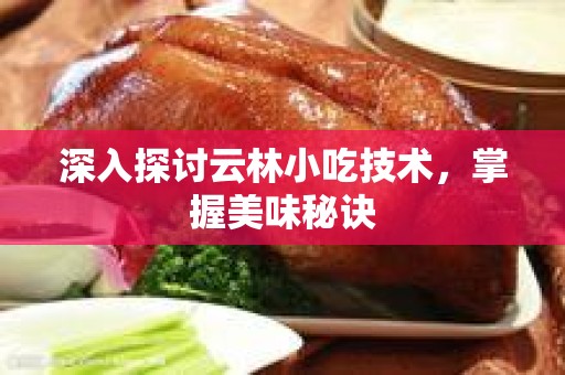 深入探讨云林小吃技术，掌握美味秘诀