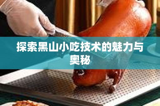 探索黑山小吃技术的魅力与奥秘