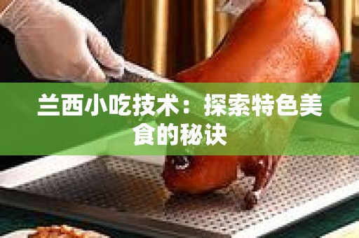 兰西小吃技术：探索特色美食的秘诀