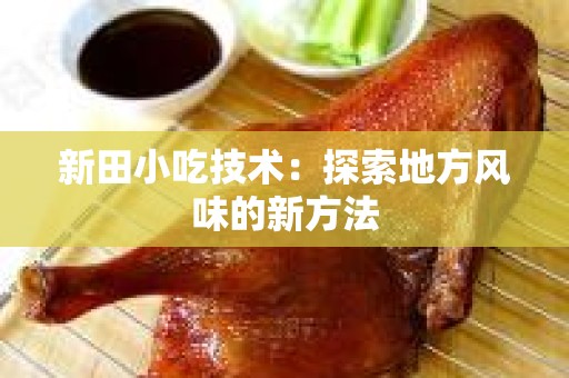新田小吃技术：探索地方风味的新方法