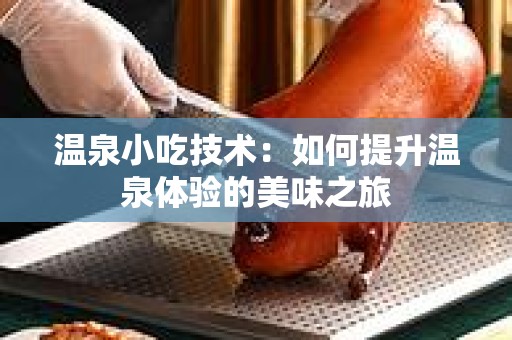 温泉小吃技术：如何提升温泉体验的美味之旅