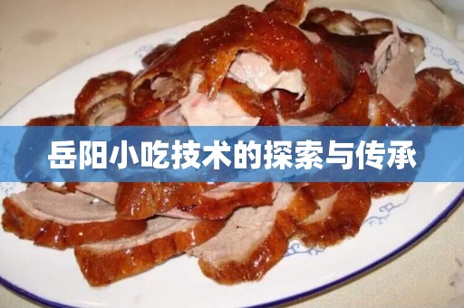 岳阳小吃技术的探索与传承