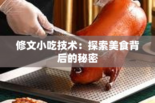 修文小吃技术：探索美食背后的秘密