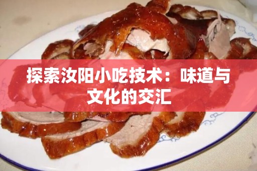 探索汝阳小吃技术：味道与文化的交汇