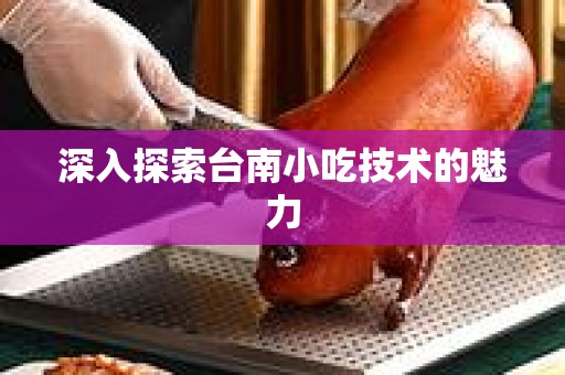深入探索台南小吃技术的魅力