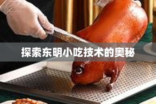 探索东明小吃技术的奥秘