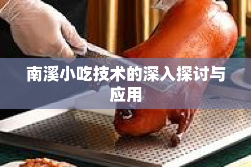 南溪小吃技术的深入探讨与应用