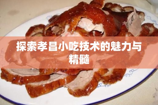 探索孝昌小吃技术的魅力与精髓