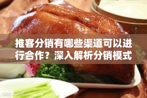 推客分销有哪些渠道可以进行合作？深入解析分销模式与合作机会