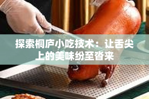 探索桐庐小吃技术：让舌尖上的美味纷至沓来